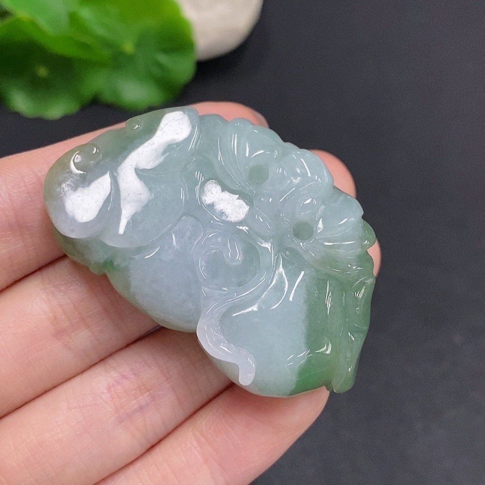 F35078547 Jadeite Fortune Before Your Eyes Pendant, Total Weight Approximately 47.8 Grams