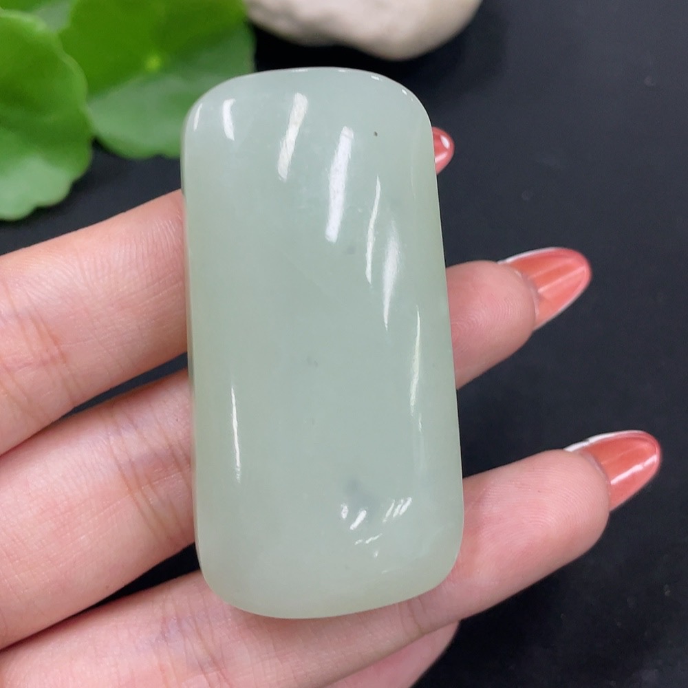 H34017319 Hetian Jade Pendant Plain Pendant Total Weight About 48.7g