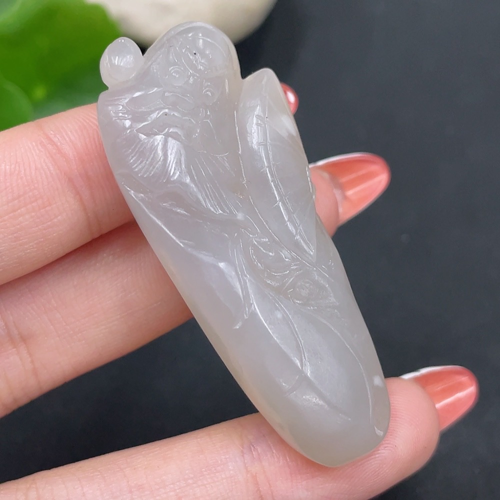 H34017572 Hetian Jade Pendant - Zhong Kui, Total Weight Approx. 22.3g