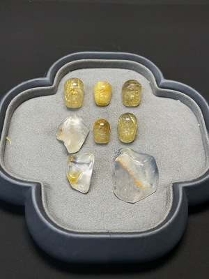 C46535995 水晶饰品 颜色成因未定 可见有机物 货品总重约54g 一手走