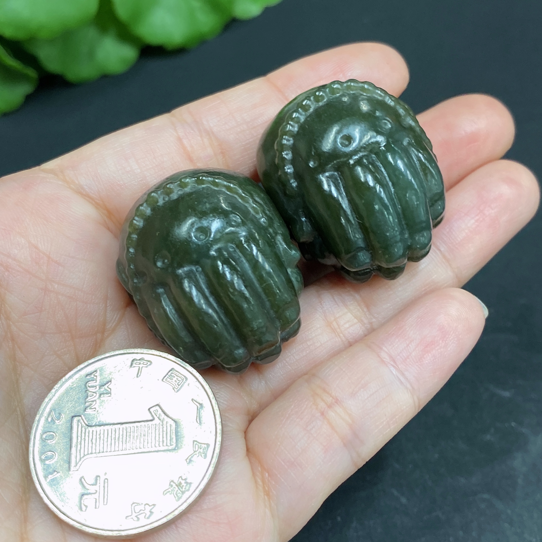 H34970276 Hetian Jade Pendant Prayer Total Weight Approx.56g