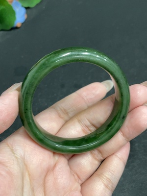 H30503227 Hetian Jade Round Bracelet Size 50.6 Total Weight Approx. 39.7g