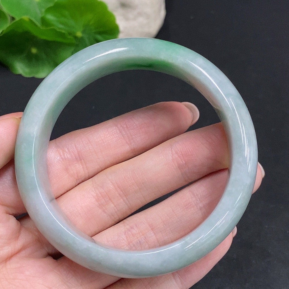 F34035471 Jadeite Round Bracelet Total Weight Approx. 73.2g Size 57.5