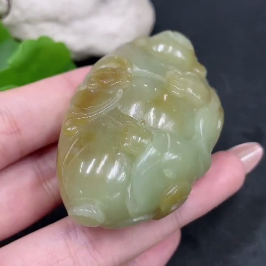 H32705555 Hetian Jade Pendant - Buddha - Total Weight Approx. 75.8g
