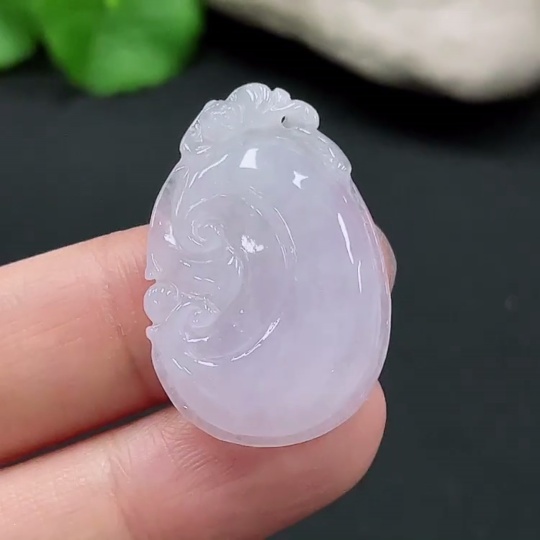 F25897686 Jadeite Ruyi Pendant Total Weight Approx.6.19g