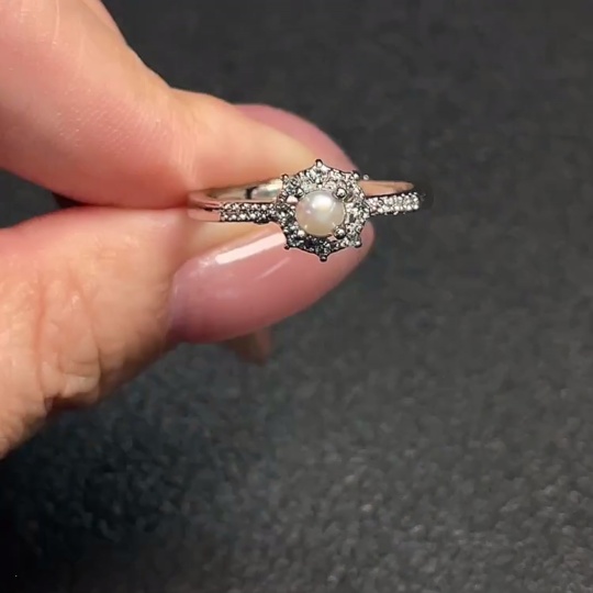 C34951575 Pearl Ring Adjustable Non-Gold Total Weight Approx.2.12g Stone Size Approx.3.2mm