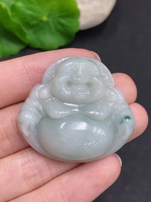 F34967630 翡翠佛公挂件 货品总重量约25.4克