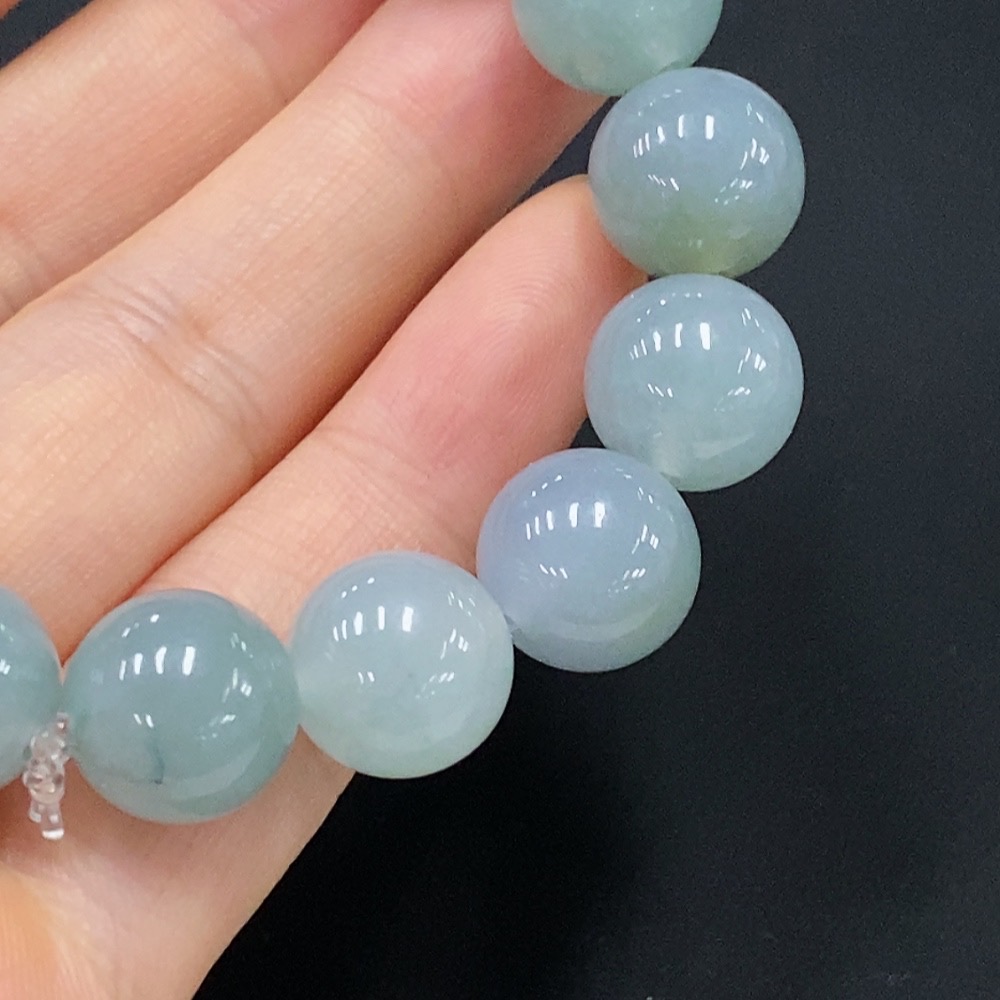 F28305516 Jadeite Bracelet Bead Size Approx. 11.8mm Total Weight Approx. 50.36g