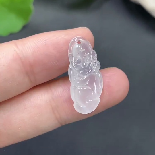 F16762437 Jadeite Monkey Pendant Total Weight 1.646g