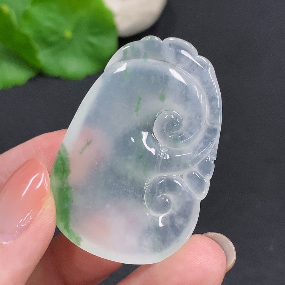 F34003280 Jadeite Ruyi Pendant Total Weight Approx.14g