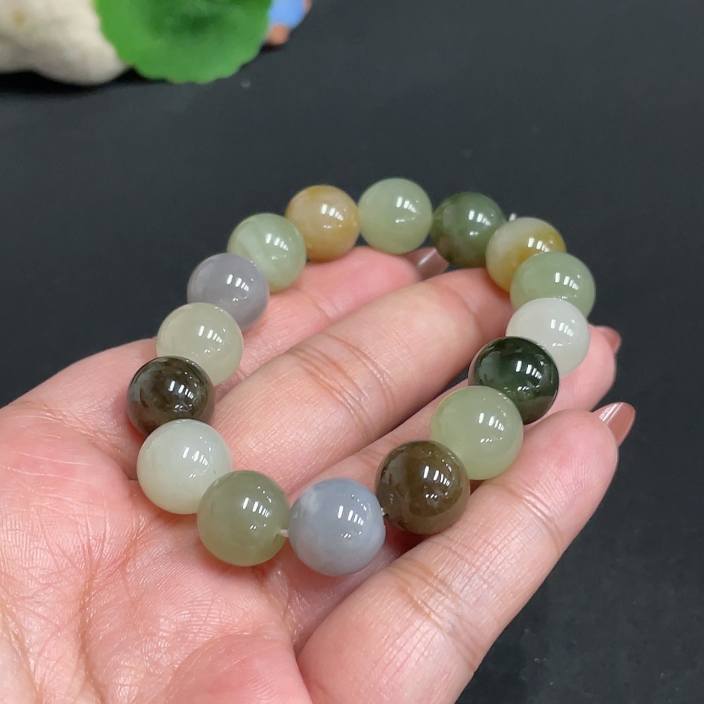 H34004806 Hetian Jade Bracelet, Approx. 11.9mm, Total Weight Approx. 42.8g