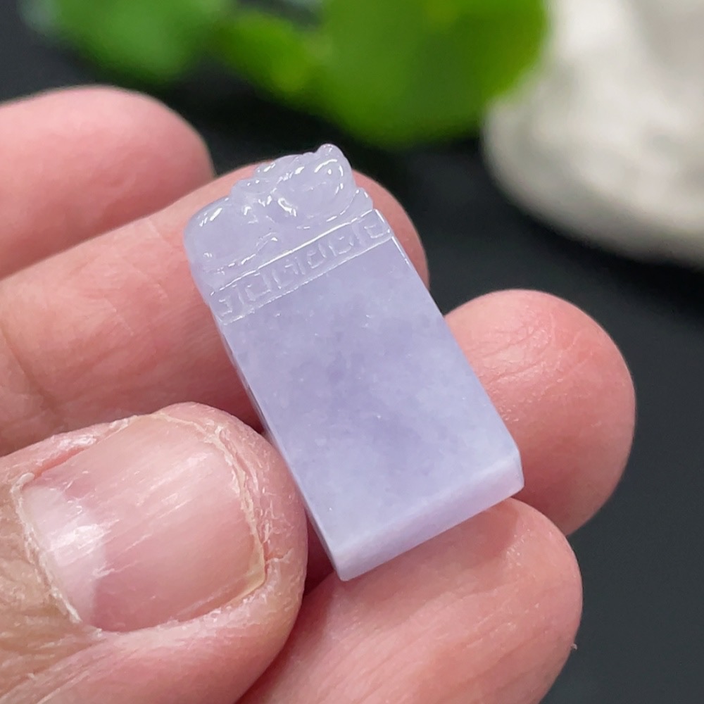 F31669830 Jadeite Pi Xiu Seal, Total Weight Approx. 4g
