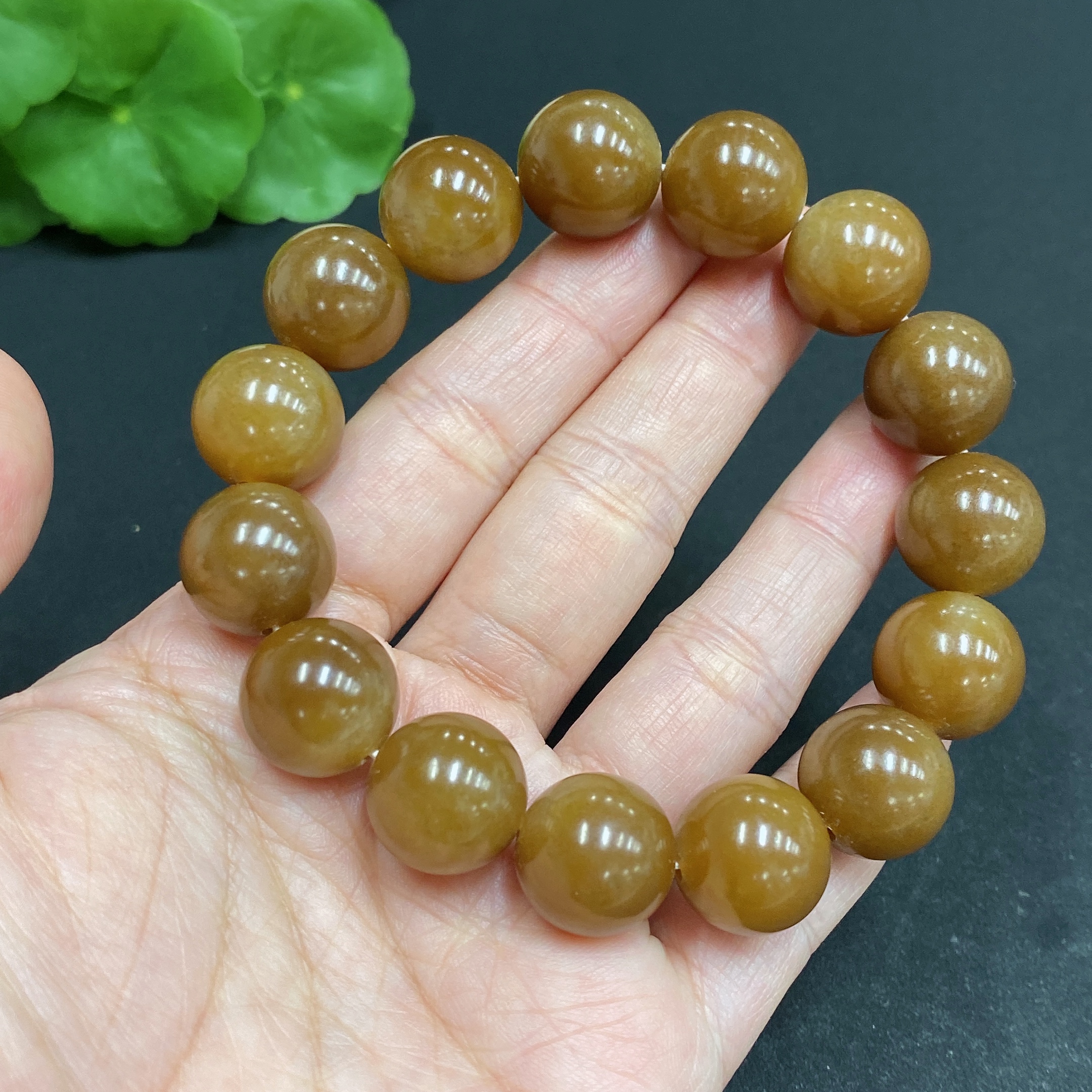 H34970537 Hetian Jade Bracelet, about 13.8mm, total weight about 64g