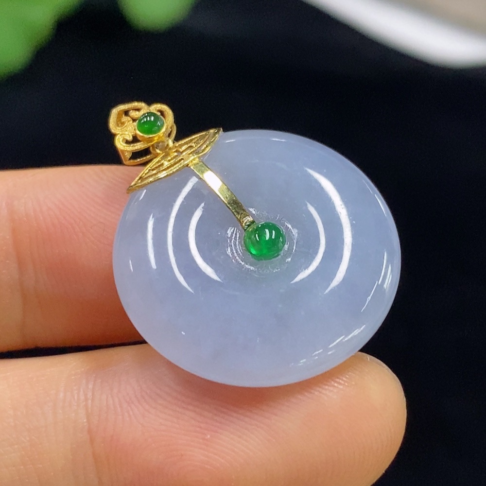 F34947612 Jadeite Peace Knot Pendant 18k Total Weight Approx. 5.49g With Non-Grade A Beads