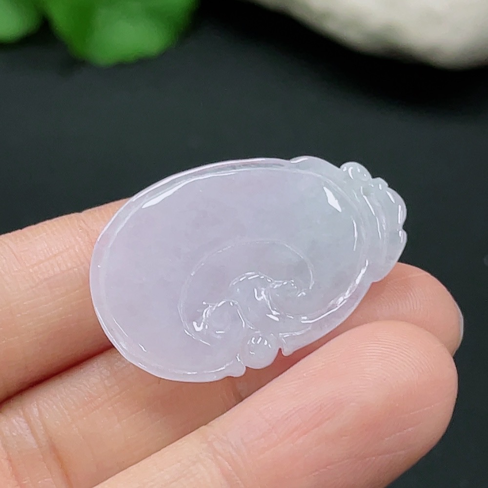F25897686 Jadeite Ruyi Pendant Total Weight Approx.6.19g