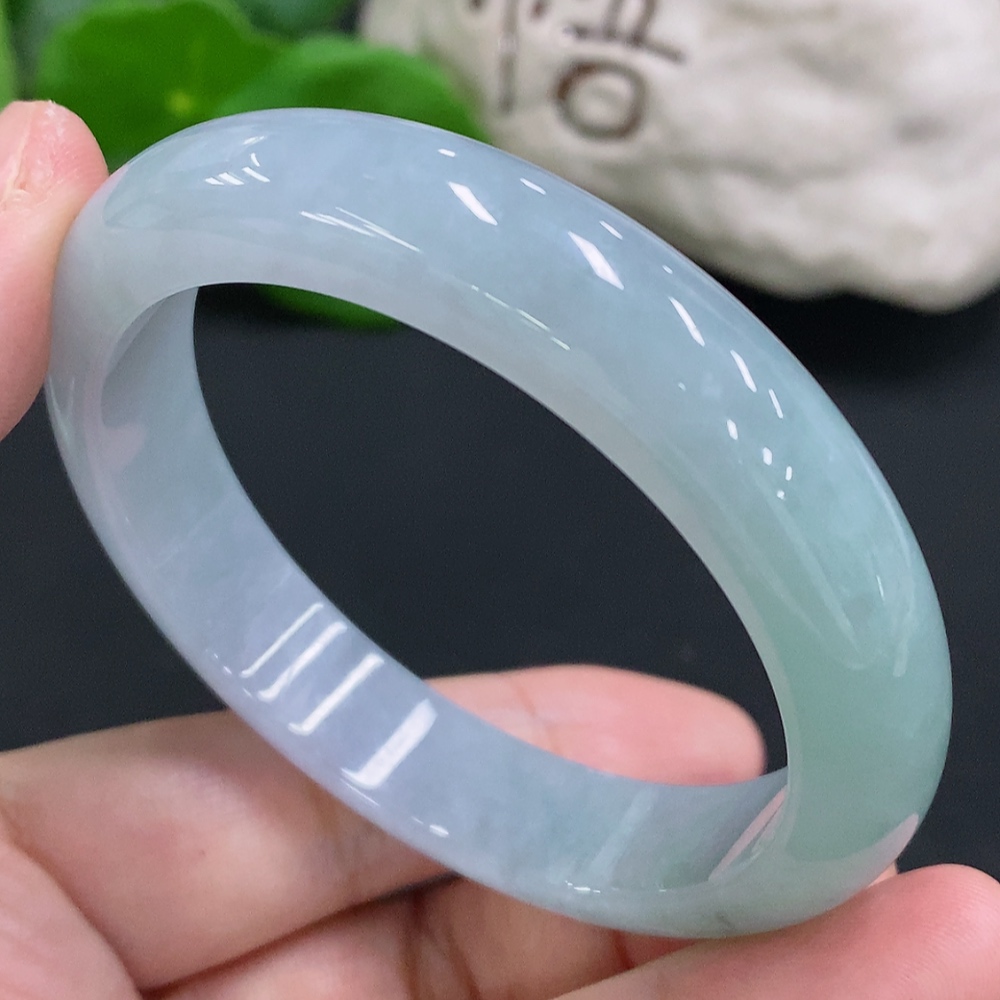 F33904727 Jadeite Round Bracelet Size 53.9 Total Weight Approx. 48.3g