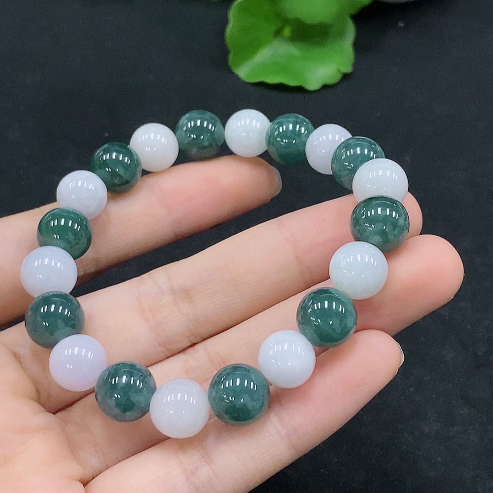 F32694948 Jadeite Bracelet Approx.9.8mm Total Weight About 30.33g
