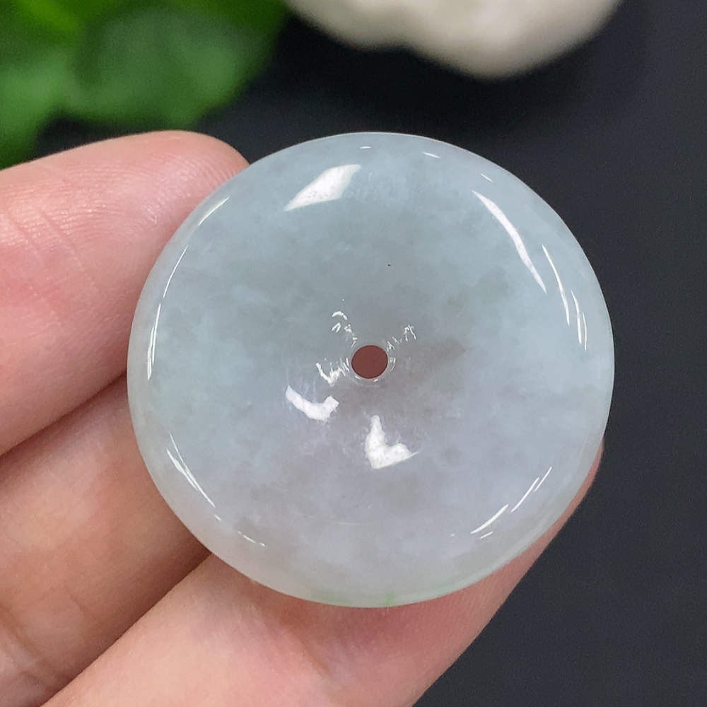 F34070559 Jadeite Peace Pendant Total Weight Approximately 8.5g