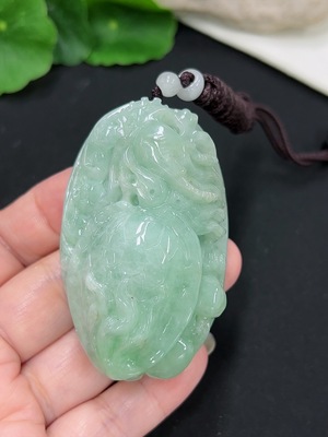 F41875982 翡翠龙龟挂件 货品总重约93.82g