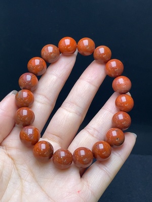 C29339072 Red Agate Bracelet, Visible Organic Matter, Total Weight Approx. 45.03g, Size Approx. 11.7mm