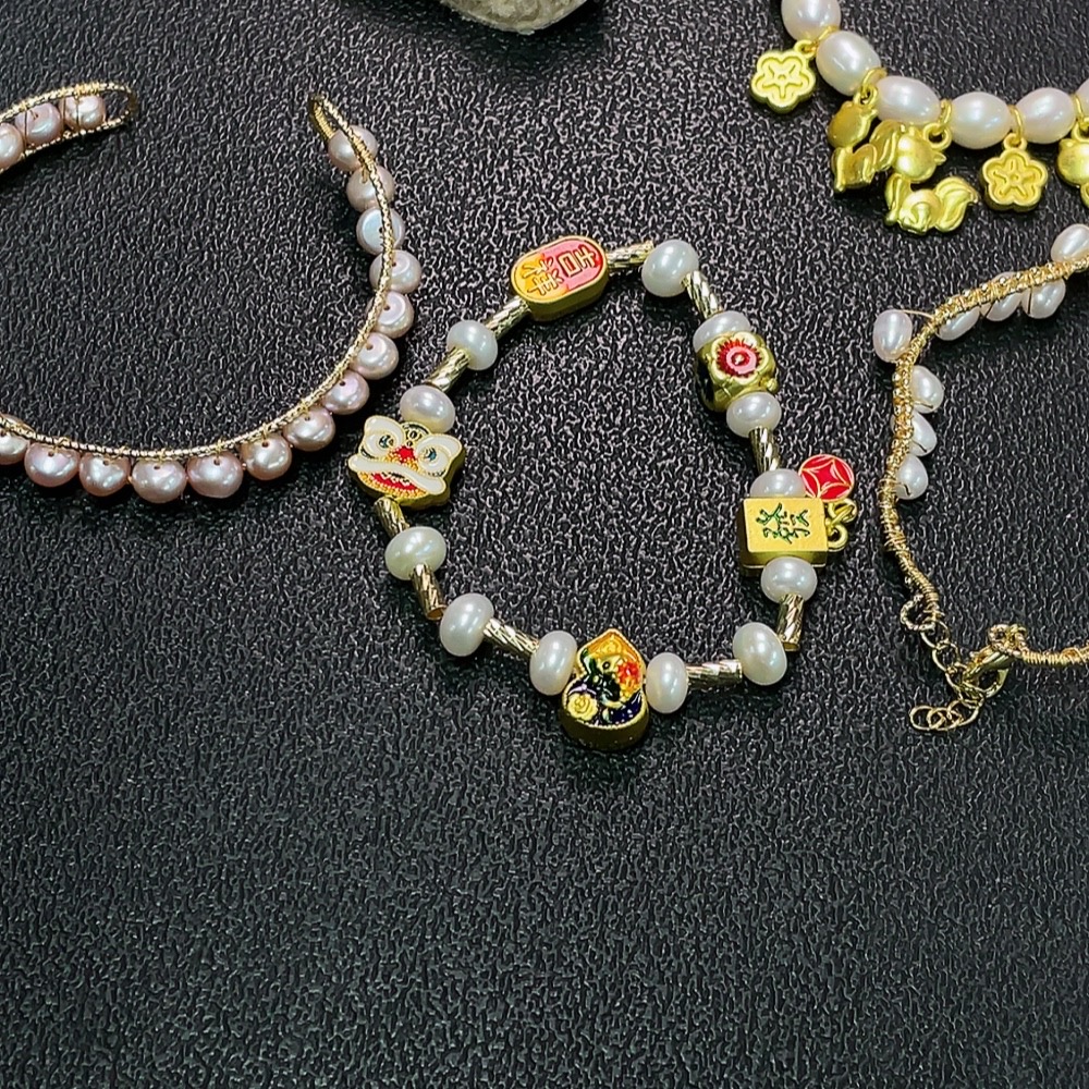 C34038576 Pearl Jewelry Non-Gold Total Weight Approx. 58.9g Including Rope Sell as a Lot