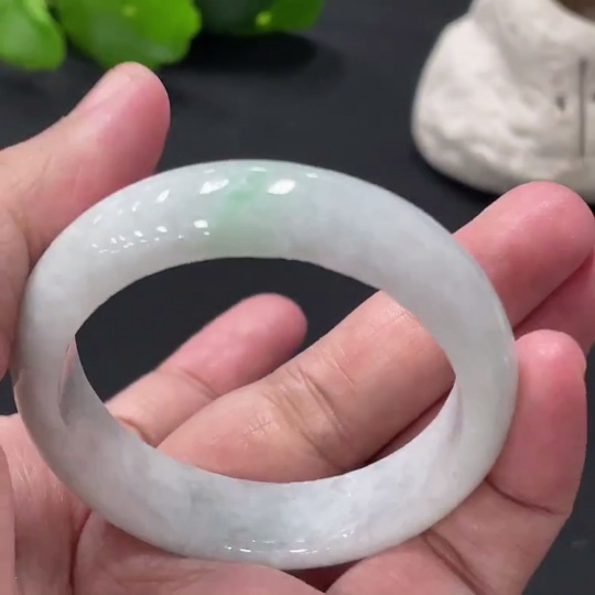 F32722012 Jadeite Round Bracelet Total Weight Approx.34g Containing Other Mineral Components Size 45.2