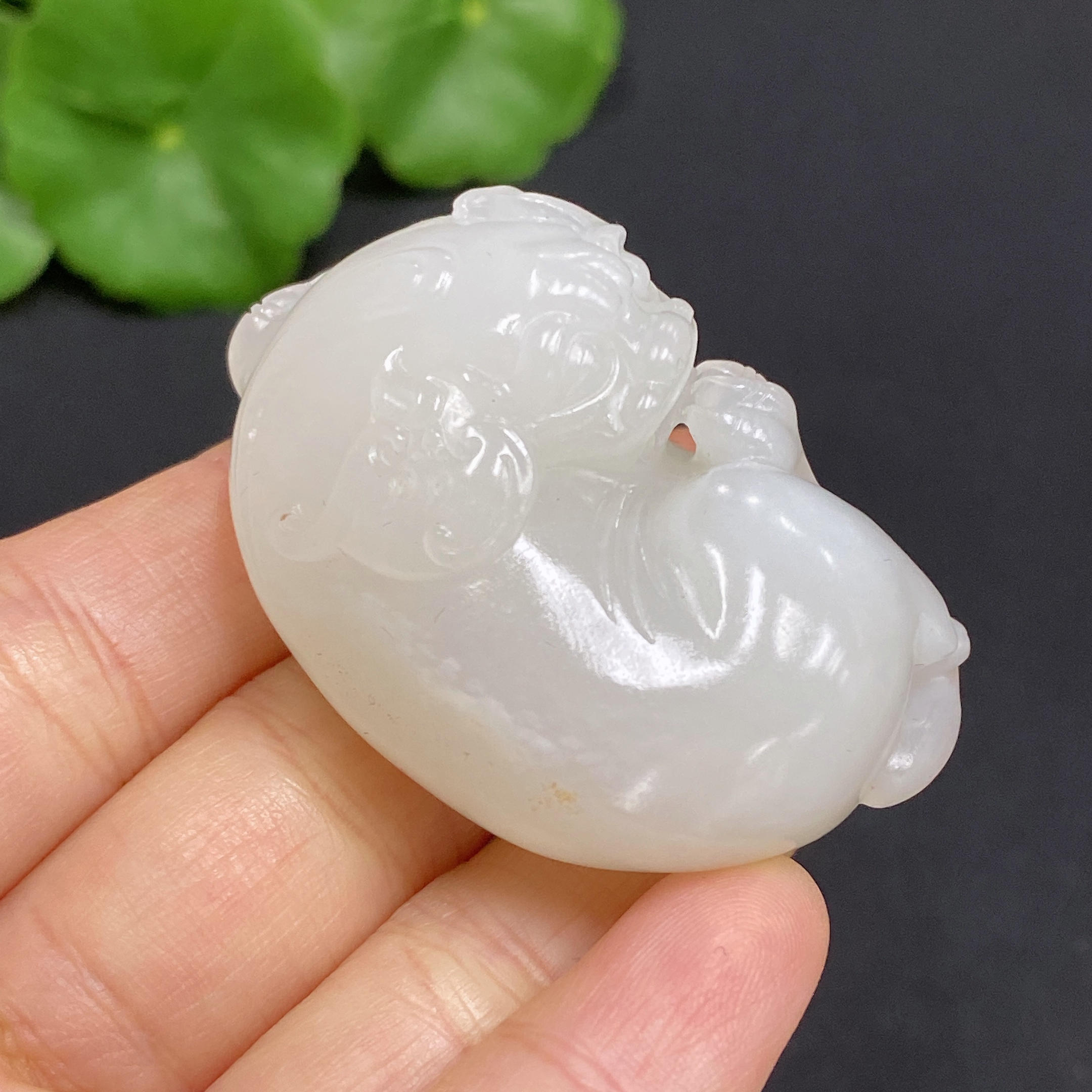 H28310617 Hetian Jade Pendant, Auspicious Beast, Total Weight Approx. 43.8g, Undetermined Skin Color Origin