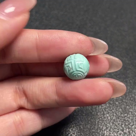 C34992322 Turquoise Jewelry Containing Other Mineral Components, Color Origin Undetermined, Total Weight Approximately 1.85g