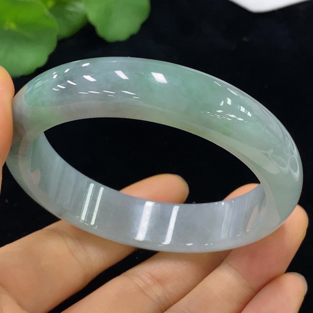 F34023851 Jadeite Round Bangle Size 56.8 Total Weight Approx. 58.31g