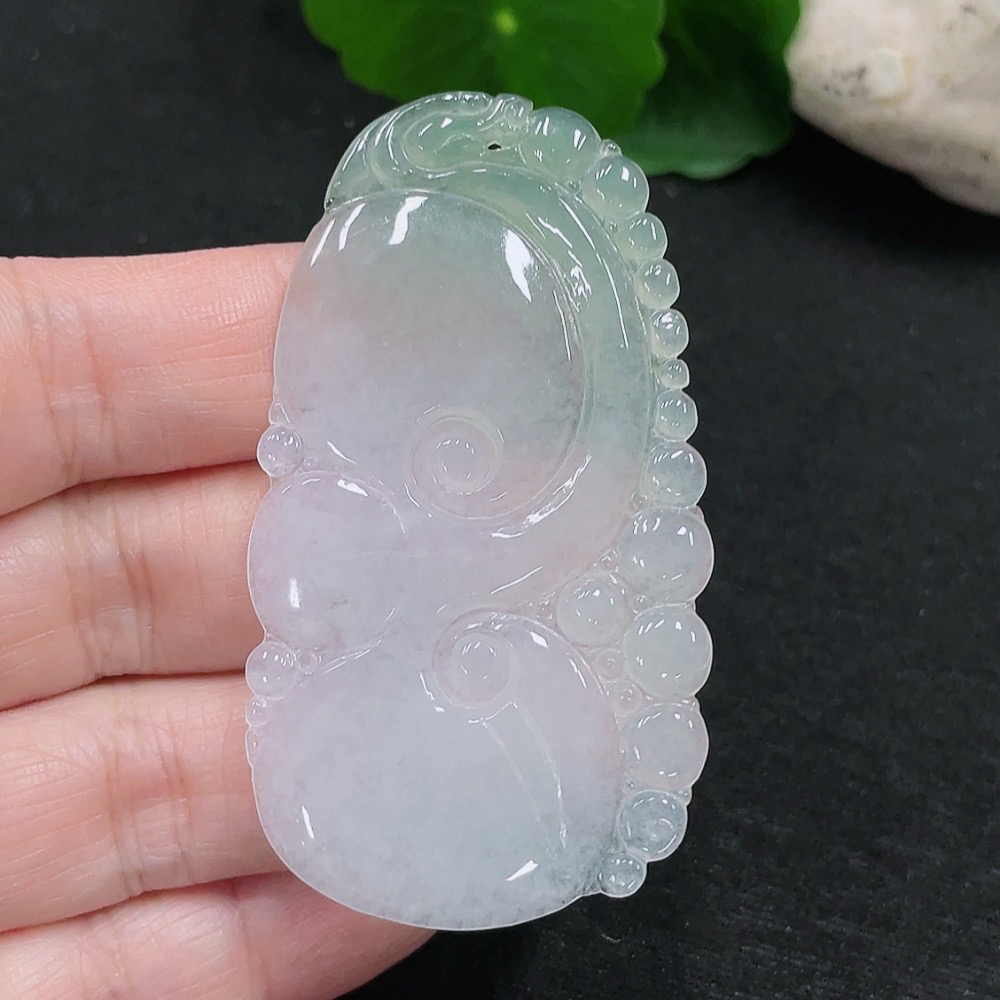 F32772473 Jadeite Ruyi Pendant Total Weight Approx. 11.4g