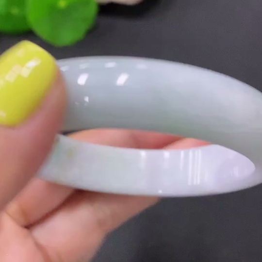 F28250805 Jadeite Round Bangle Size 52.5mm Total Weight Approx. 52.11g