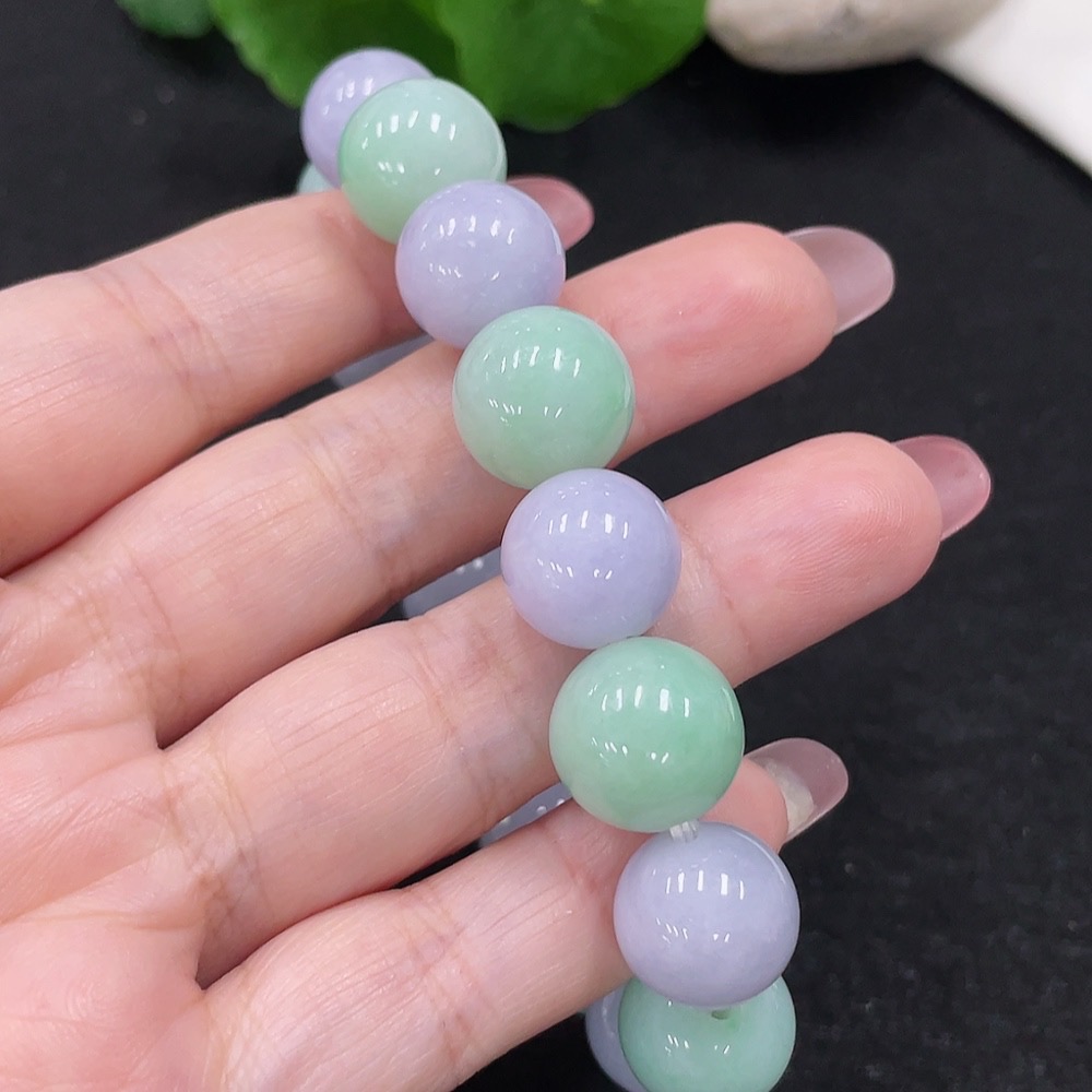 F32773953 Jadeite Beaded Bracelet Approx.13mm Total Weight Approx.60.5g
