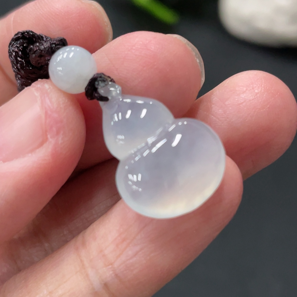 F33909959 Jadeite Gourd Pendant Total Weight Approx. 3.85g