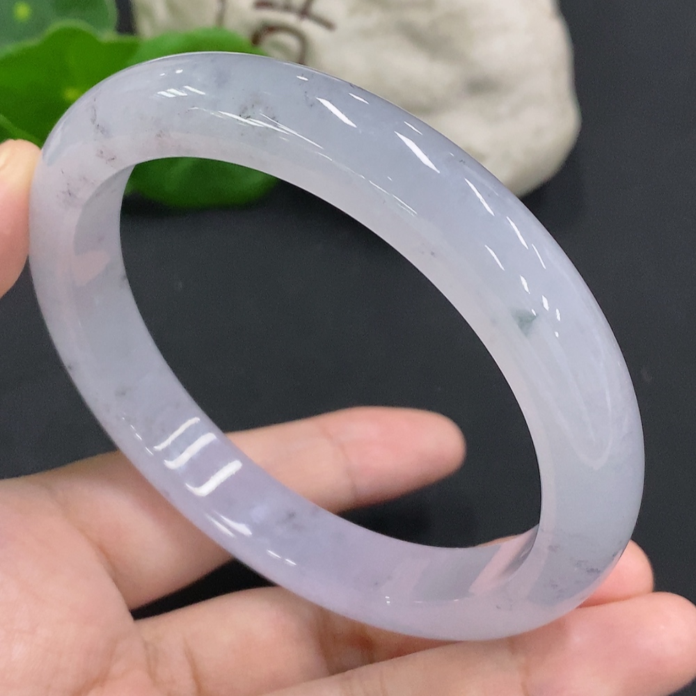 F34001702 Jadeite Round Bracelet Size 65 Total Weight Approx. 69.3g