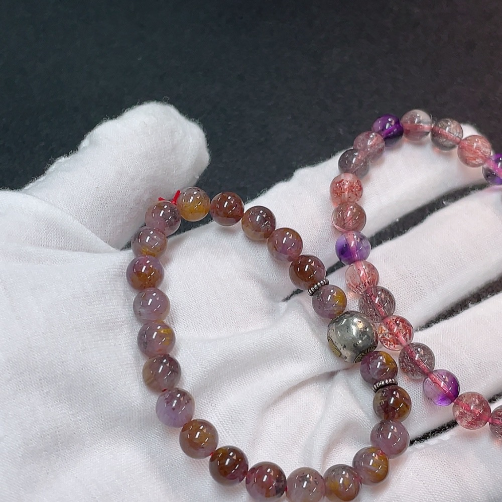 C32785530 Crystal Bracelet Non-Gold Total Weight Approx. 25.8g Sold as a Set