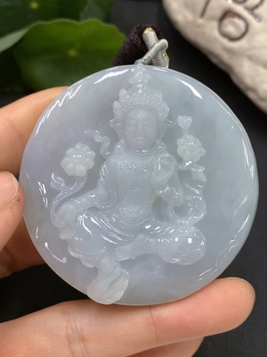 F14567676 Jadeite Tara Pendant Total Weight: 52.695g