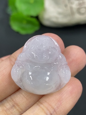F42953390 翡翠佛公挂件 货品总重约7.2克