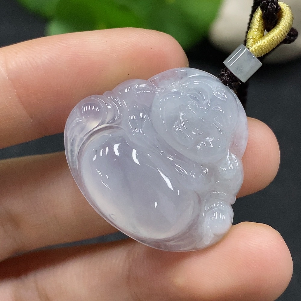 F34964621 Jadeite Buddha Pendant, Total Weight Approx. 8.76g