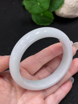 F33898562 Jadeite Round Bangle Size 56.2 Total Weight Approx.57.11g