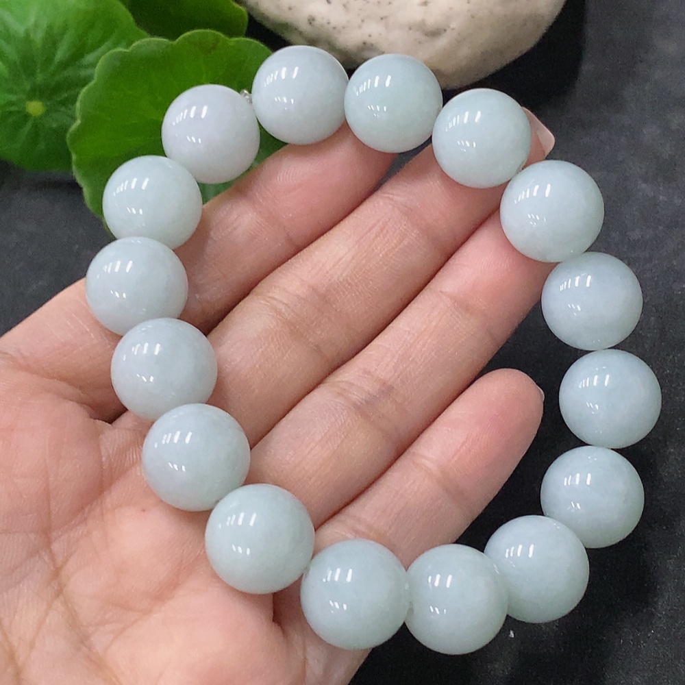 F34075949 Jadeite Bracelet Approx. 12.7mm Total Weight Approx. 57.1g