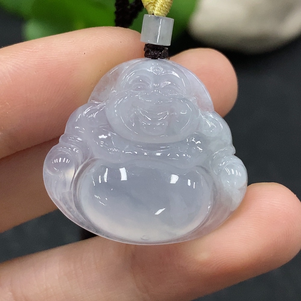 F34964621 Jadeite Buddha Pendant, Total Weight Approx. 8.76g