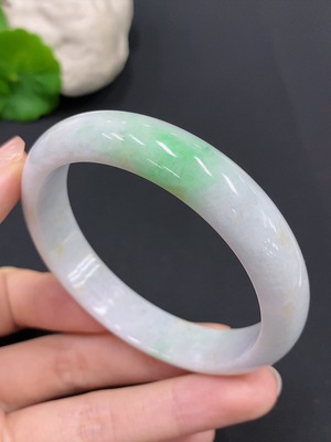 F28272257 Jadeite Round Bangle Total Weight Approx. 46.1g Size 56.5