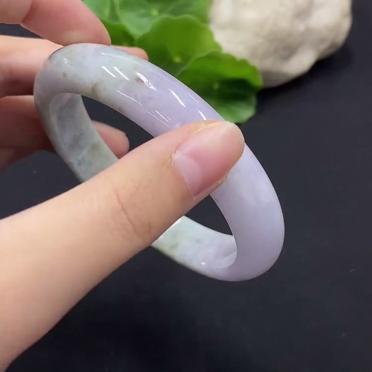 F35091511 Jadeite Round Bangle Size 60.5 Total Weight Approx.64.4g