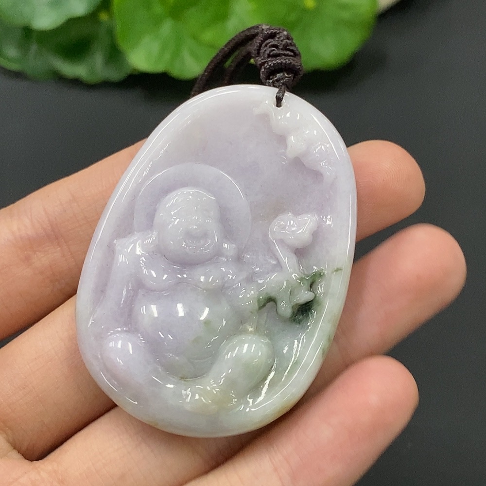 F08444540 Jadeite Buddha Pendant