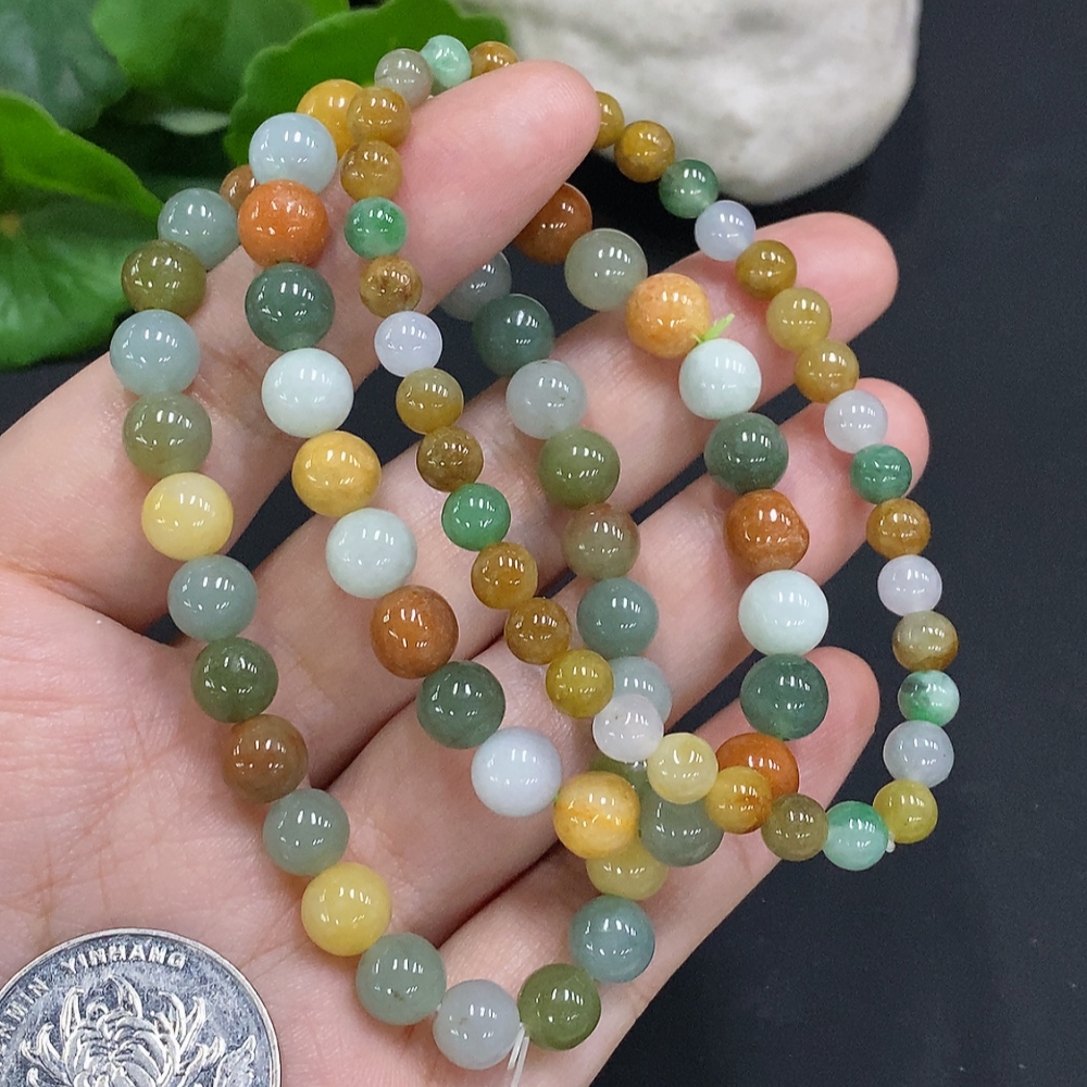 F34070488 Jadeite Beads Sell as a Lot