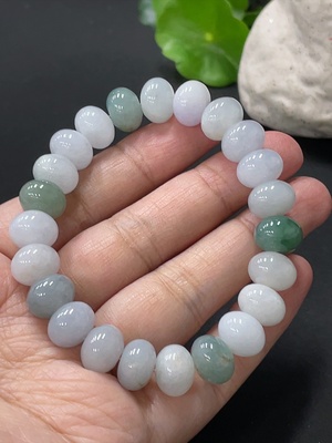 F33876234 Jadeite Bead Necklace Approx. 10.7mm Total Weight About 38.45g
