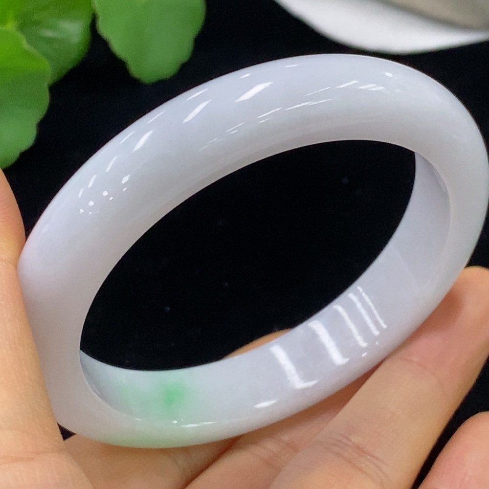 F35136882 Jadeite Round Bangle, Total Weight Approx. 60.61g, Size 58.2
