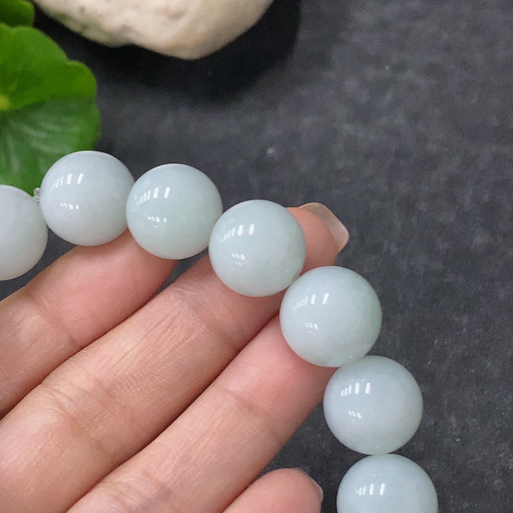 F34075949 Jadeite Bracelet Approx. 12.7mm Total Weight Approx. 57.1g