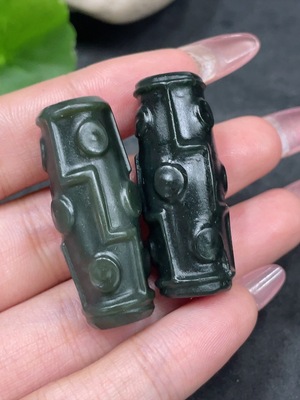 H33944343 Hetian Jade Pendant Tianzhu Total Weight About 30.1g
