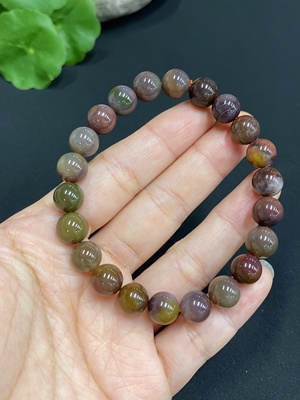 H32759952 Salt Source Agate Bracelet, approx. 8.3mm, total weight approx. 20g